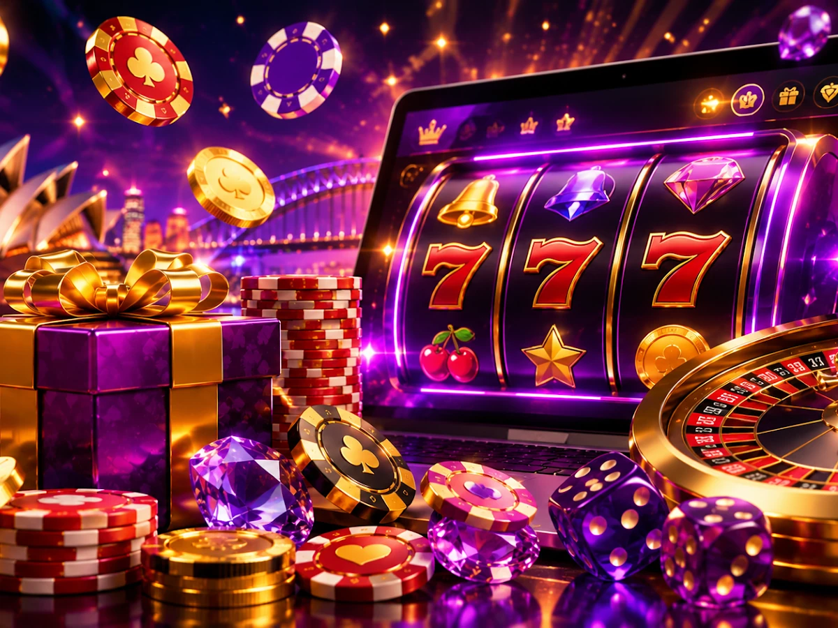 Layar slot mobile dengan gulungan dan simbol bonus